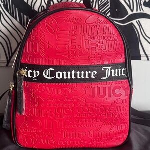 Juicy Couture Red and Black Backpack